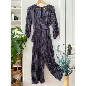 Gap Faux-Wrap Wide-Leg Jumpsuit